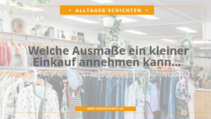 Alltagsgschicht Ausmaß Einkauf